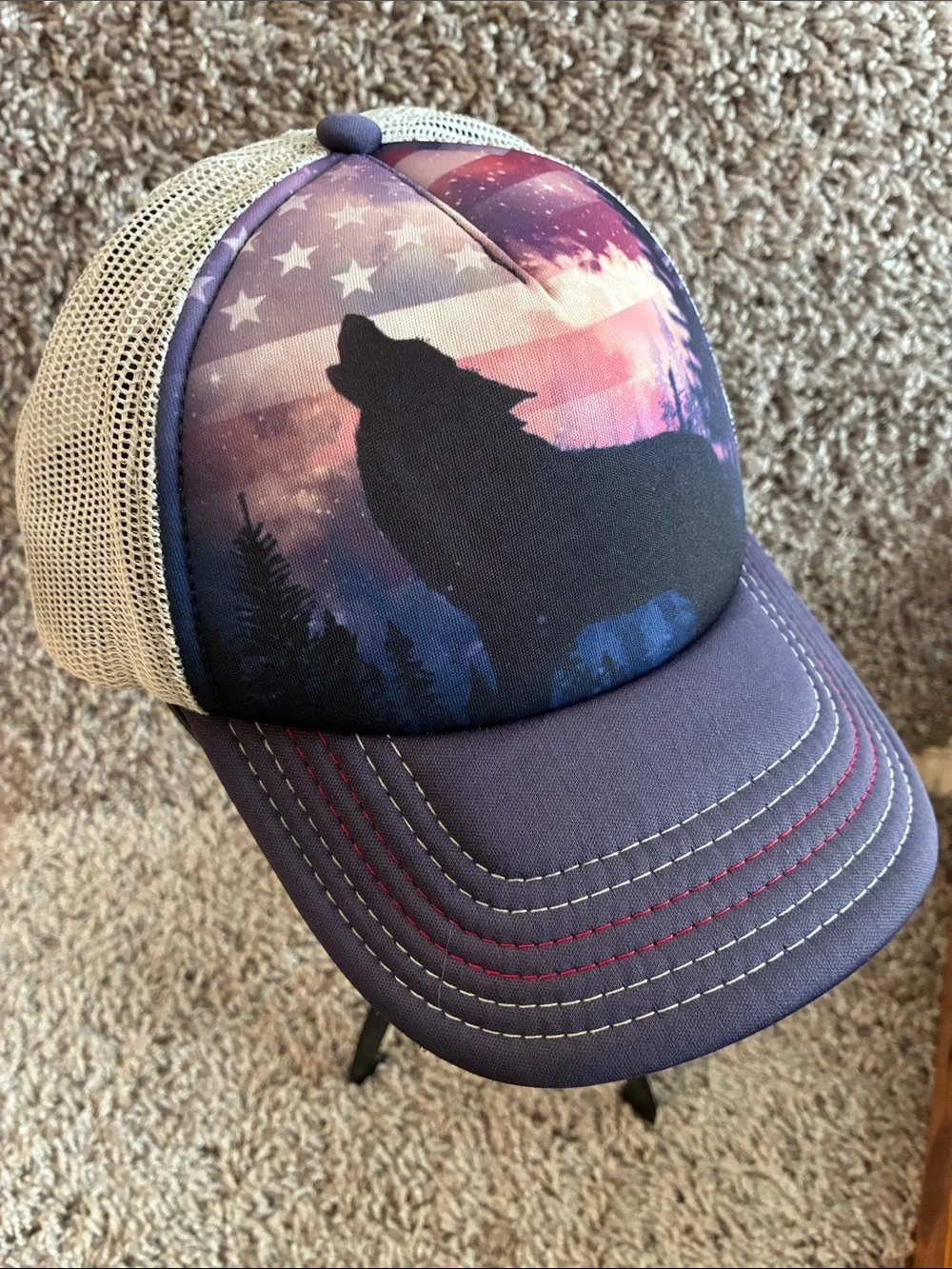 The Mountain Navy Patriotic Howl SnapBack Trucker Cap